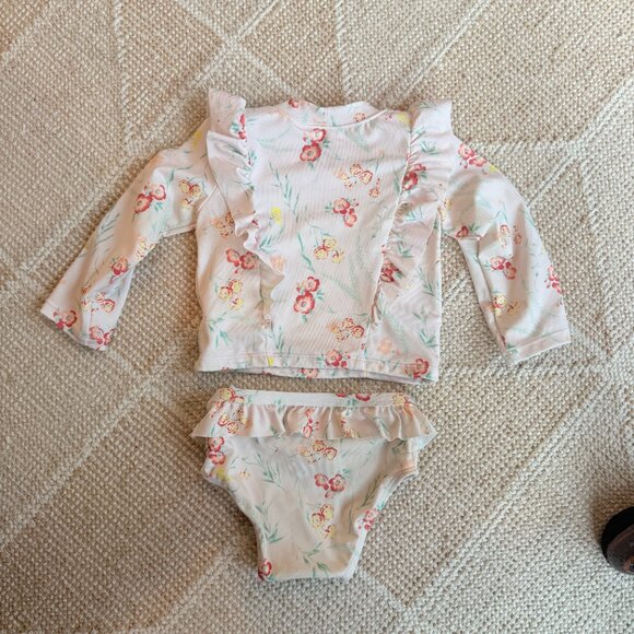 Janie and Jack two piece bathing suit size: 12-18 mo - Picture 3 of 3